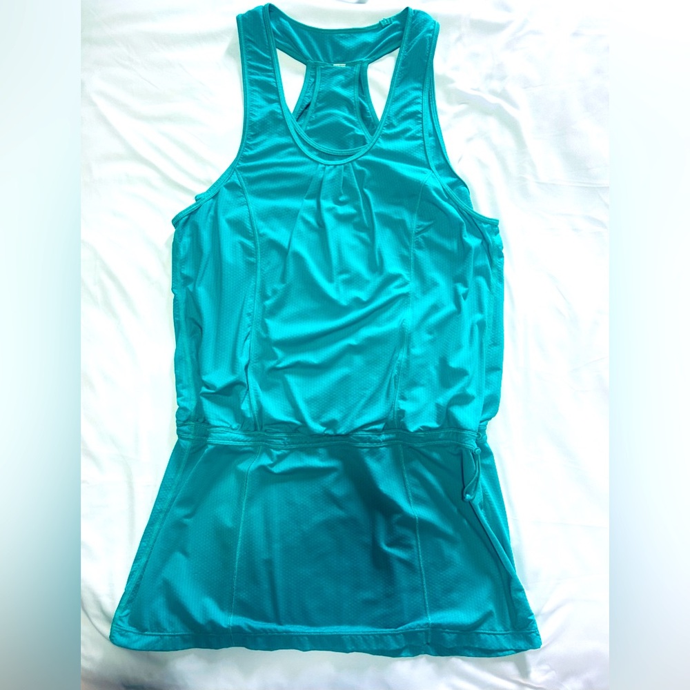 #229 Vintage Lululemon teal mini dress in excellent condition
